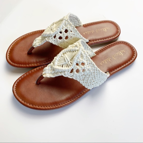 Altar'd State Shoes - Altar’d State Boho Crochet Knit Thong Flip Flops 9